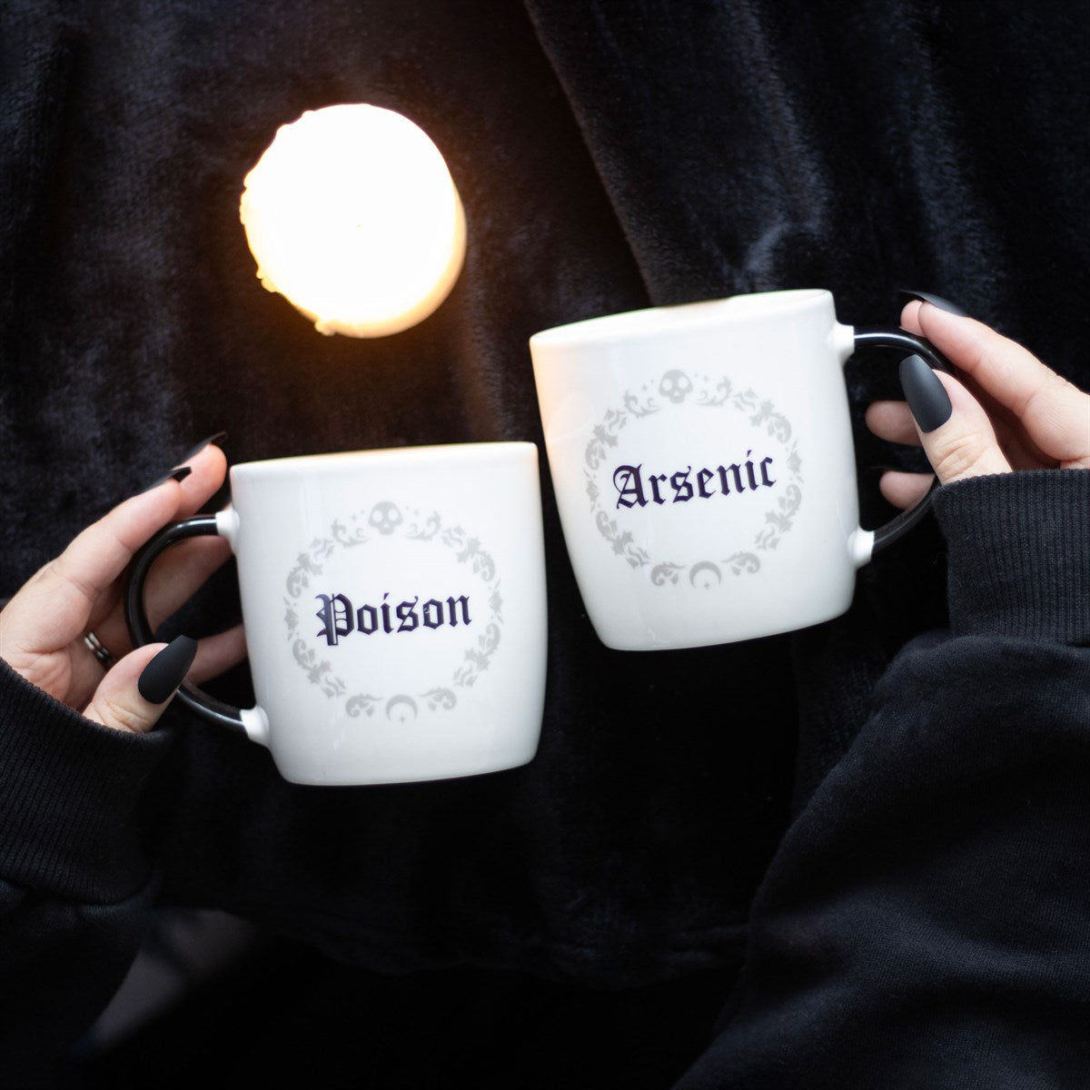 Gothic Gifts Mug Poison and Arsenic Couples Set - QHA UK