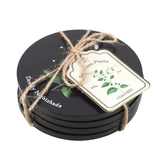 Gothic Gifts Coaster Set Poisonous Plants - QHA UK