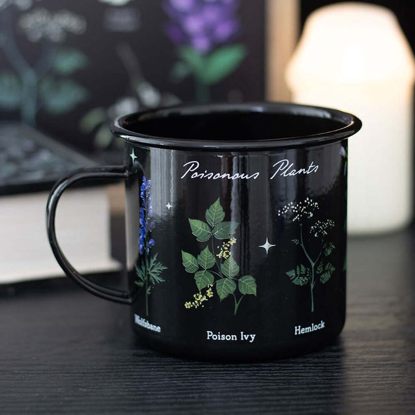 Gothic Gifts Mug Poisonous Plants Enamel - QHA UK