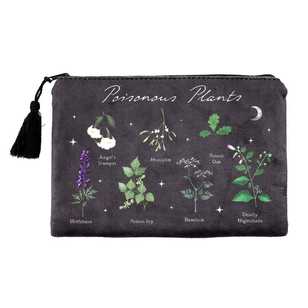 Gothic Gifts Make-Up Bag Poisonous Plants - QHA UK