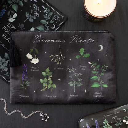 Gothic Gifts Make-Up Bag Poisonous Plants - QHA UK