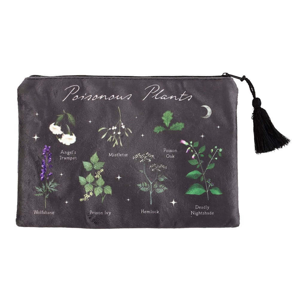 Gothic Gifts Make-Up Bag Poisonous Plants - QHA UK