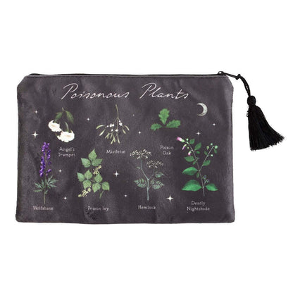 Gothic Gifts Make-Up Bag Poisonous Plants - QHA UK
