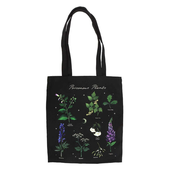 Gothic Gifts Tote Bag Poisonous Plants Polycotton - QHA UK