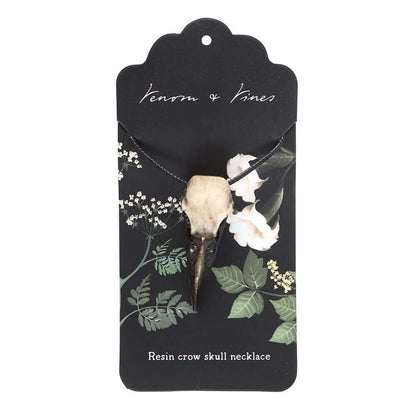Gothic Gifts Necklace Resin Crow Skull - QHA UK