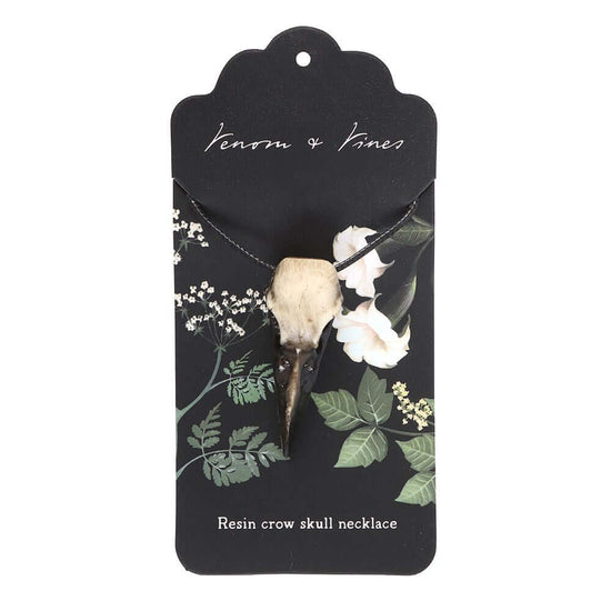 Gothic Gifts Necklace Resin Crow Skull - QHA UK