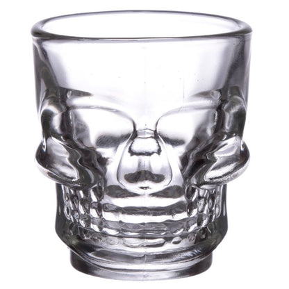 Gothic Gifts Shot Glasses Skulls and Roses Skull Pack of 2 - QHA UK