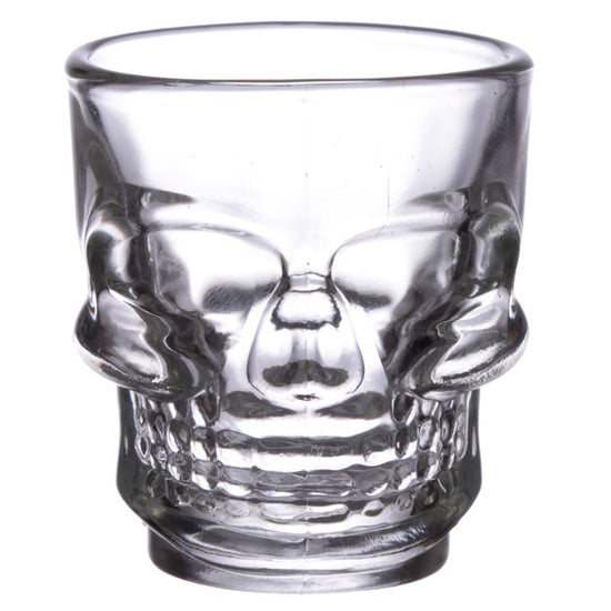 Gothic Gifts Shot Glasses Skulls and Roses Skull Pack of 2 - QHA UK