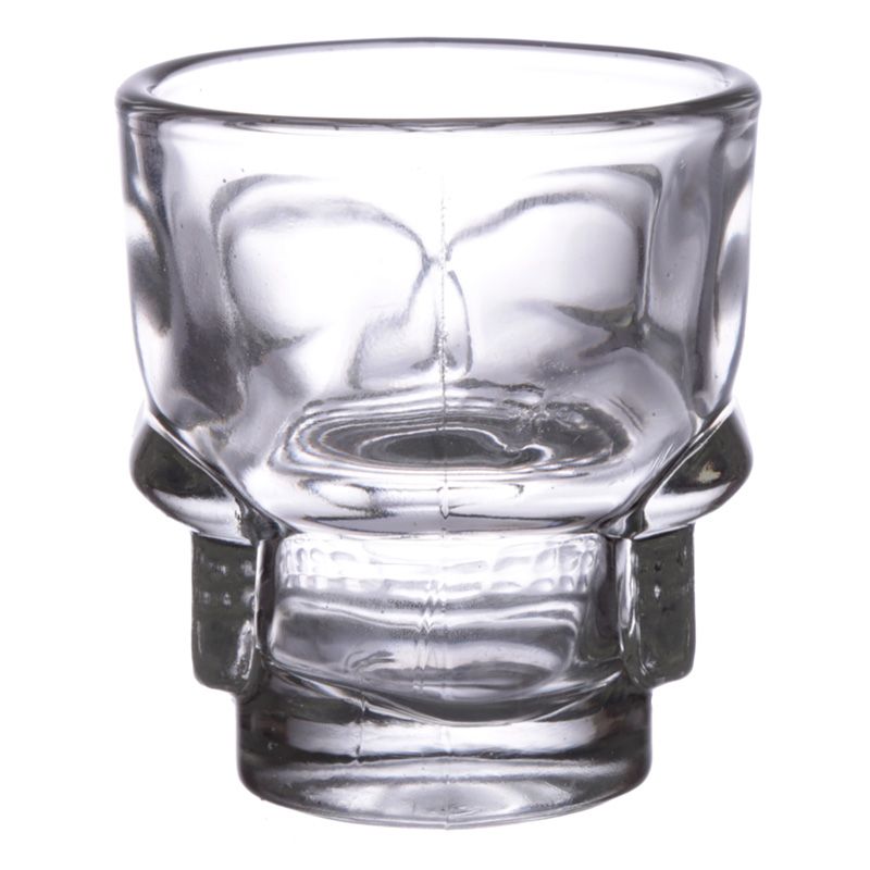 Gothic Gifts Shot Glasses Skulls and Roses Skull Pack of 2 - QHA UK