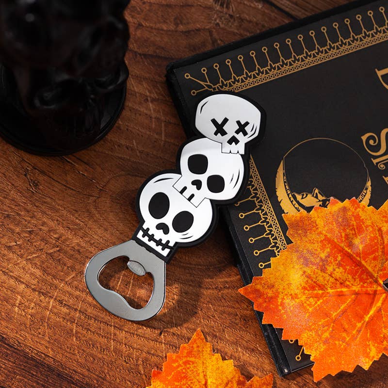 Gothic Gifts Bottle Opener Spooky Skulls PVC - QHA UK