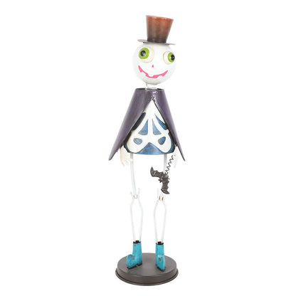 Gothic Gifts Hanging Decoration Top Hat Metal Skeleton Ornament - QHA UK