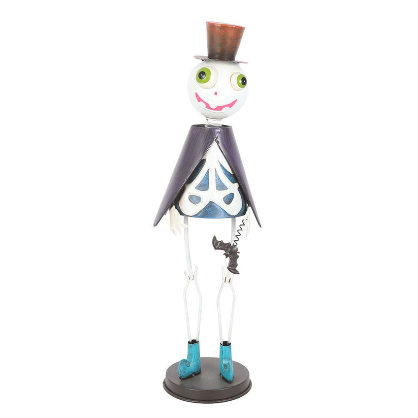Gothic Gifts Hanging Decoration Top Hat Metal Skeleton Ornament - QHA UK