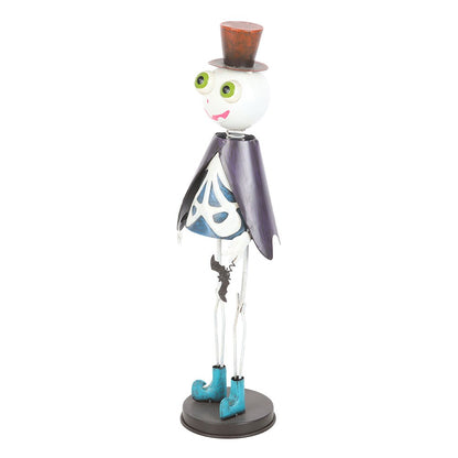 Gothic Gifts Hanging Decoration Top Hat Metal Skeleton Ornament - QHA UK