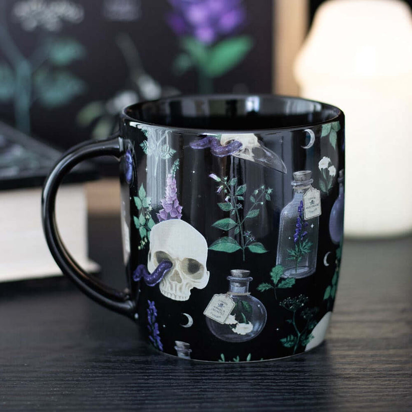 Gothic Gifts Mug Venom and Vines Print - QHA UK