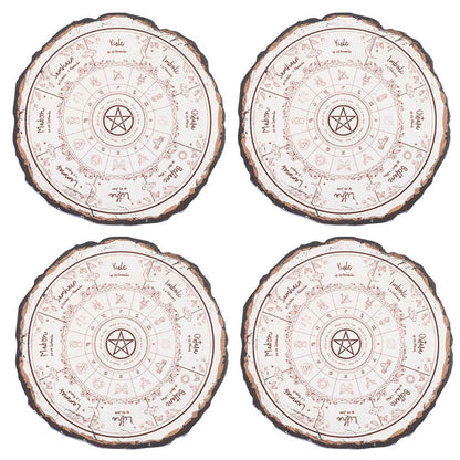 Gothic Gifts Coaster Set Wheel of the Year - QHA UK