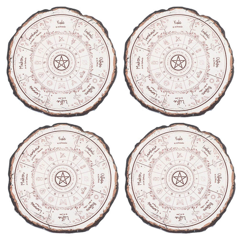 Gothic Gifts Coaster Set Wheel of the Year - QHA UK