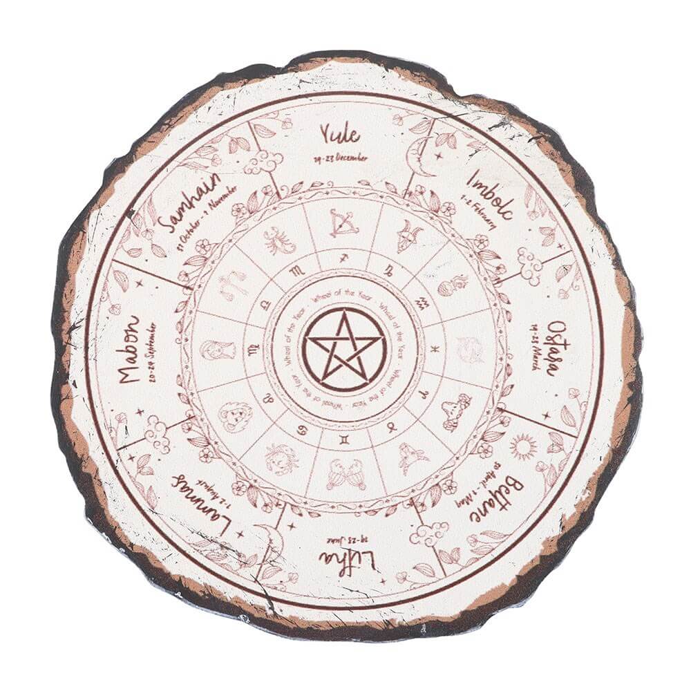 Gothic Gifts Coaster Set Wheel of the Year - QHA UK