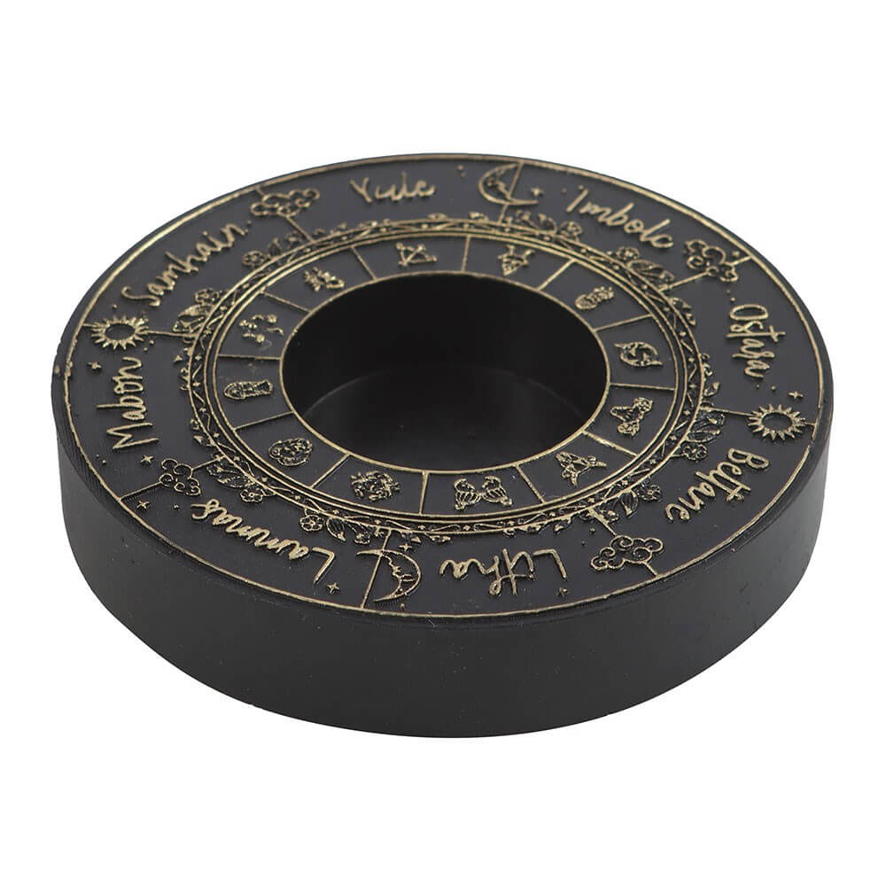 Gothic Gifts Candle Holder Wheel of the Year Tealight - QHA UK