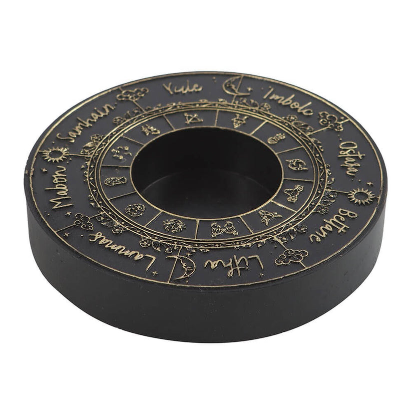 Gothic Gifts Candle Holder Wheel of the Year Tealight - QHA UK