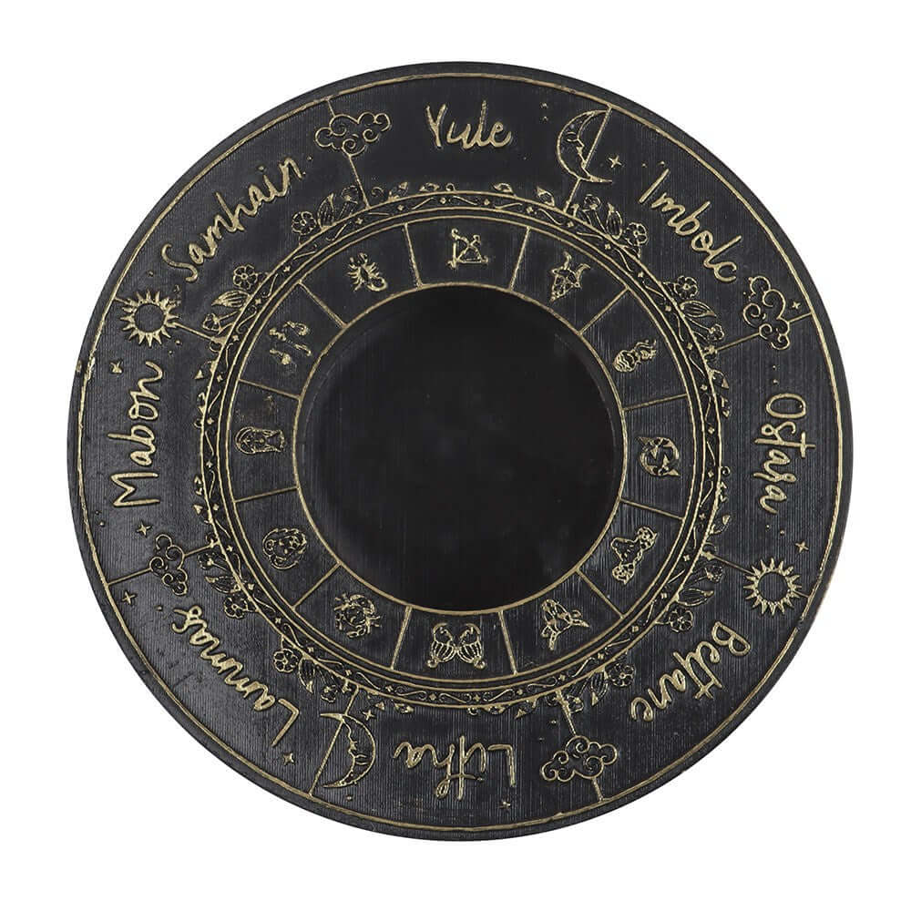 Gothic Gifts Candle Holder Wheel of the Year Tealight - QHA UK