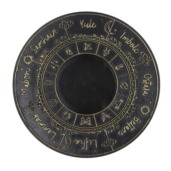 Gothic Gifts Candle Holder Wheel of the Year Tealight - QHA UK