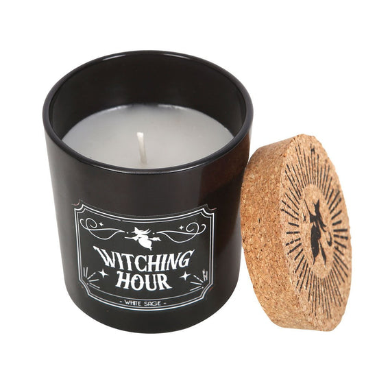 Gothic Gifts Scented Candle Witching Hour White Sage - QHA UK