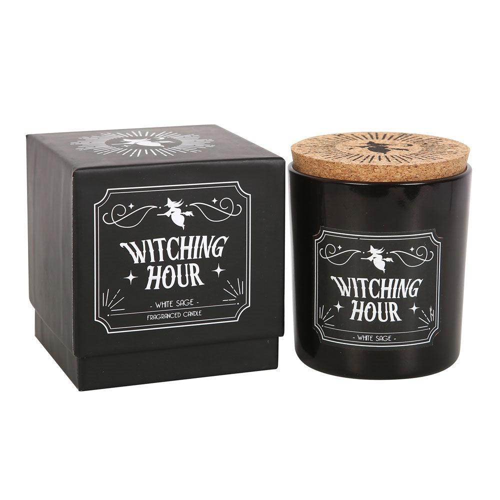 Gothic Gifts Scented Candle Witching Hour White Sage - QHA UK
