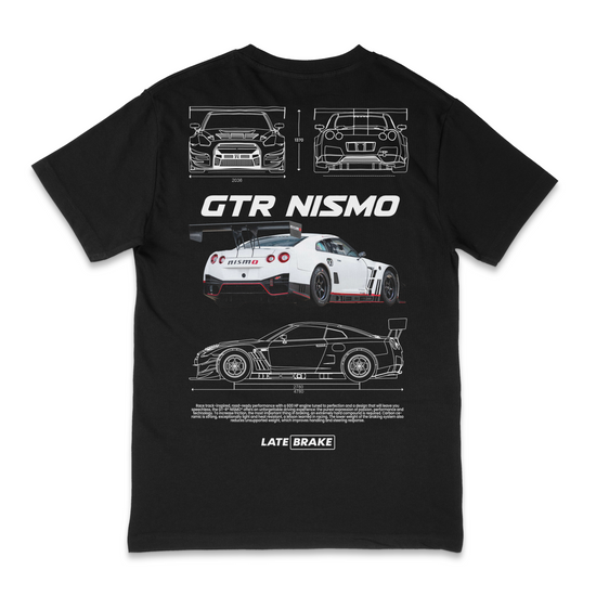 Late Brake Gtr Nismo (wht) Drivers Collective T-Shirt Cotton Car - QHA UK