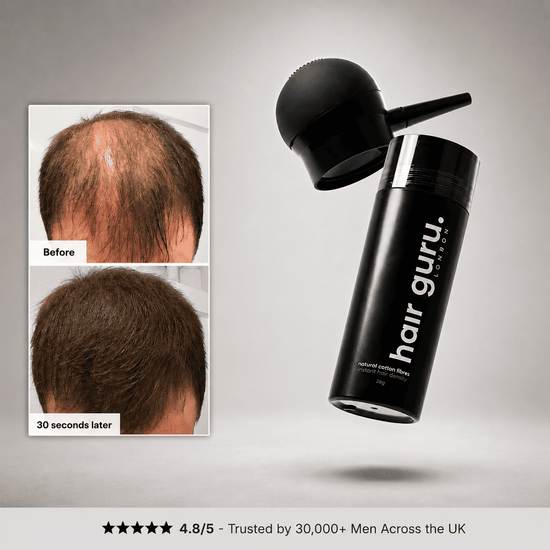 Hair Guru London Cotton Hair Thickening Fibres 28g | 14 Shades | QHA UK - QHA UK
