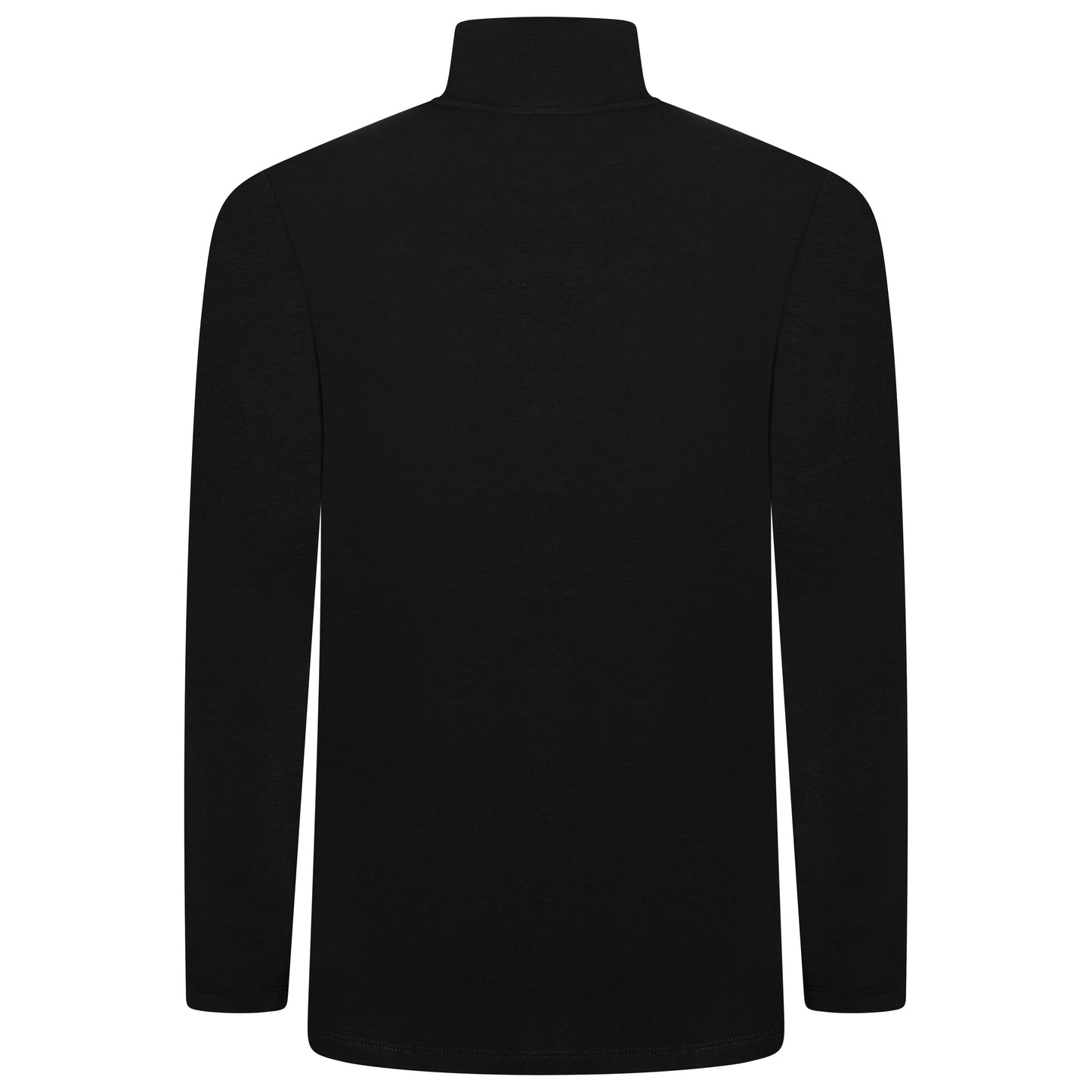 Mens Thermal Quarter Zip Pullover Stretch Lightweight Layering Top - Zip Detail - QHA UK