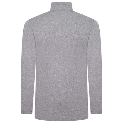 Mens Thermal Quarter Zip Pullover Stretch Lightweight Layering Top - Zip Detail - QHA UK