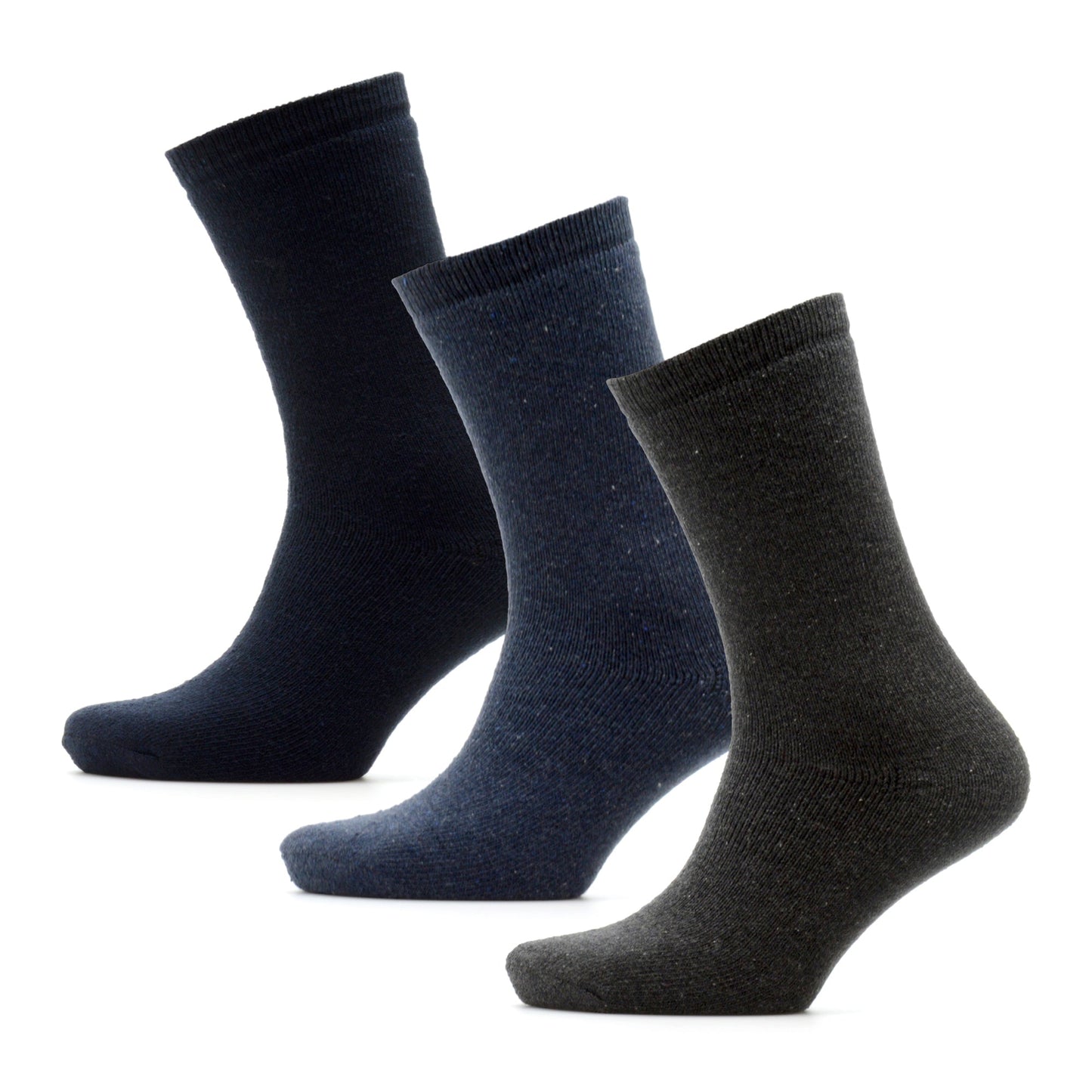 HeatGuard 3 Pairs Mens Thermal Socks Winter Warm Work Socks UK 7-11 - QHA UK