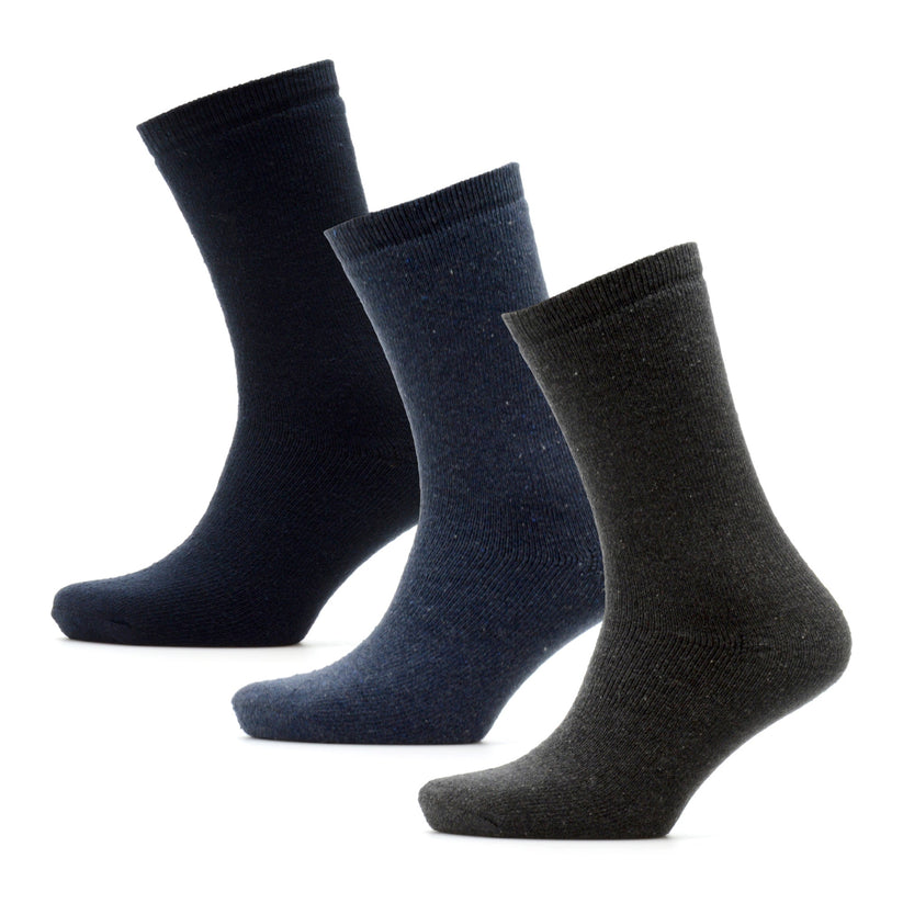 HeatGuard 3 Pairs Mens Thermal Socks Winter Warm Work Socks UK 7-11 - QHA UK