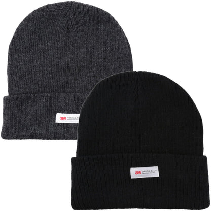 HeatGuard Thinsulate Ribbed Thermal Beanie Hat - QHA UK