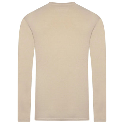 Mens Henley Long Sleeve T Shirt Waffle Knit Cotton Casual Top | Qualit - Sleeve Detail - QHA UK