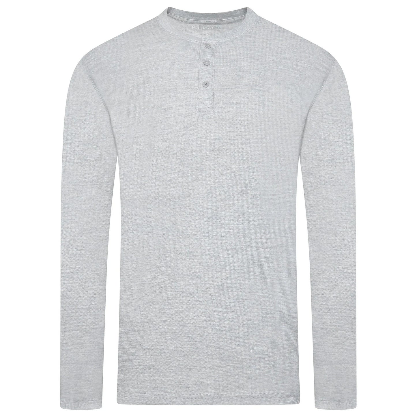 Mens Henley Long Sleeve T Shirt Waffle Knit Cotton Casual Top | Qualit - Sleeve Detail - QHA UK