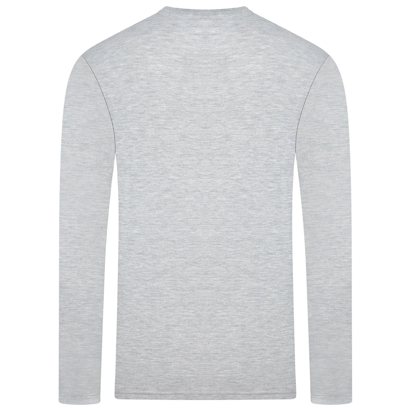 Mens Henley Long Sleeve T Shirt Waffle Knit Cotton Casual Top | Qualit - Sleeve Detail - QHA UK