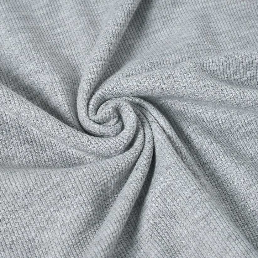 Mens Henley Long Sleeve T Shirt Waffle Knit Cotton Casual Top | Qualit - Sleeve Detail - QHA UK
