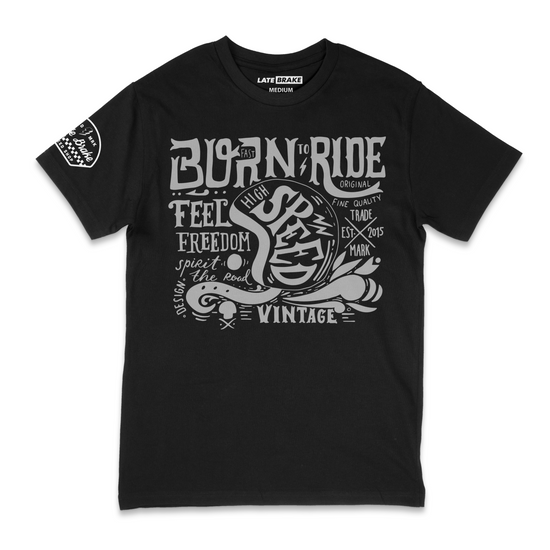 Late Brake High Speed Vintage T-Shirt Cotton Car Enthusiast Tee - QHA UK