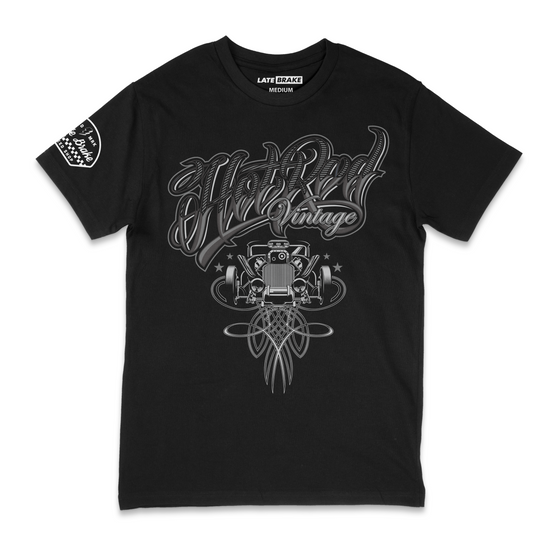 Late Brake Hot Rod Vintage T-Shirt 100% Cotton Car Enthusiast Tee - QHA UK