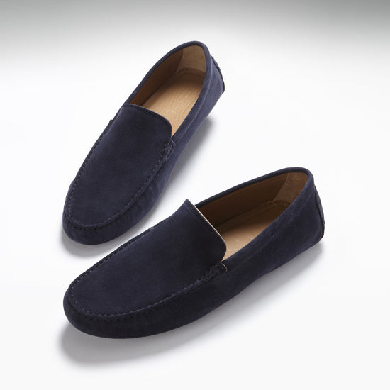 Hugs & Co Mens Navy Italian Suede Contemporary Driving UK 7-14 - QHA UK