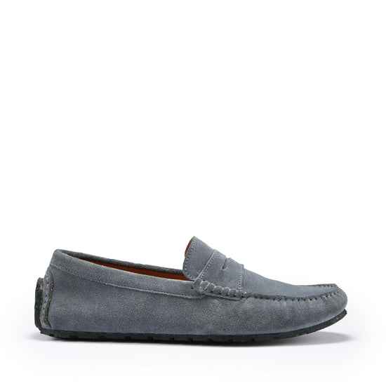 Hugs & Co Mens Ts1 Slate Grey Italian Suede Tyre Sole Loafers UK 7-14 - QHA UK