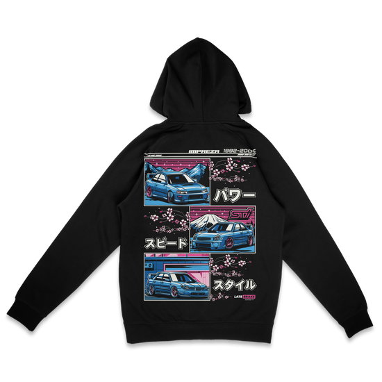 Late Brake Impreza Hoodie T-Shirt Car Enthusiast Tee | Late Brake - QHA UK