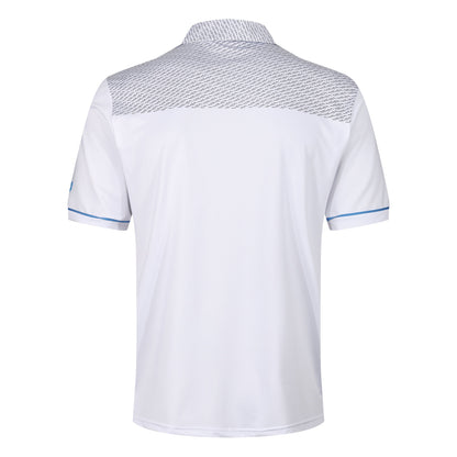 Island Green Golf Polo Shirt Mens Stretch Breathable Dash Print Casual - Pattern Detail - QHA UK