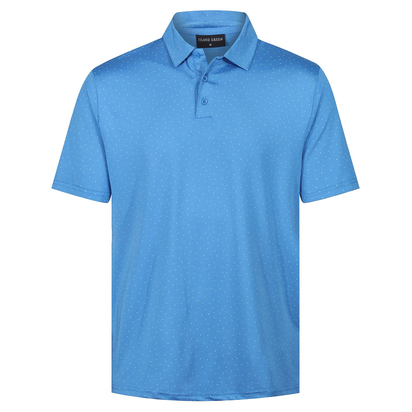 Mens Golf Polo Shirt Stretch Breathable Quick Dry Sports Casual Top | - QHA UK