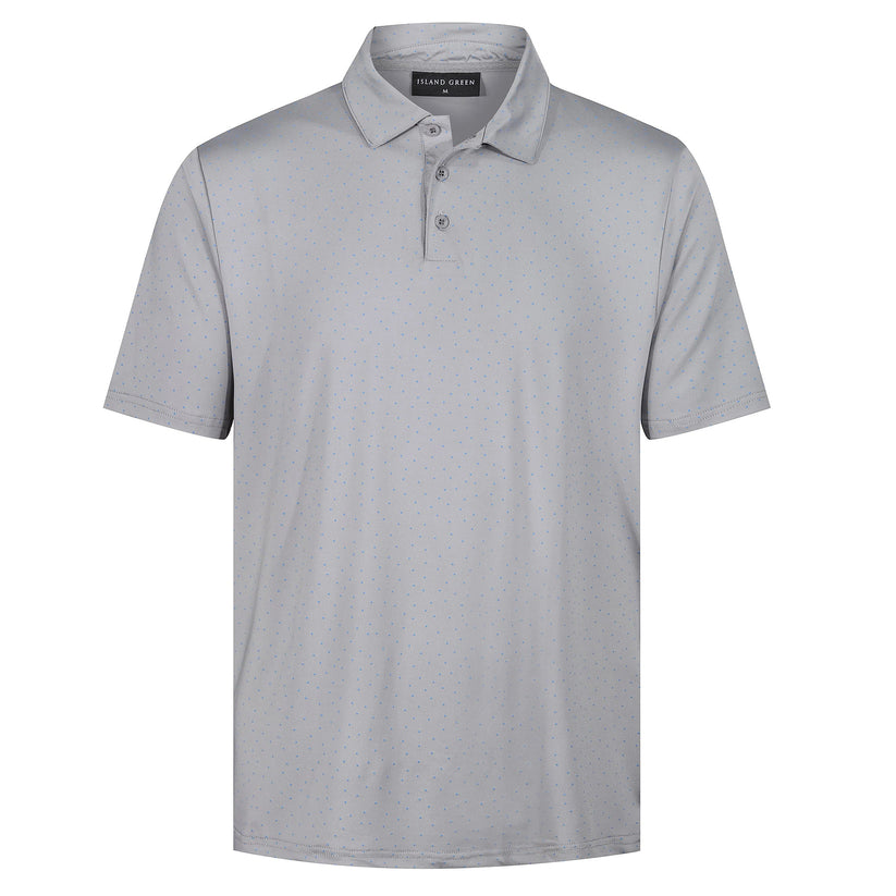 Mens Golf Polo Shirt Stretch Breathable Quick Dry Sports Casual Top | - QHA UK
