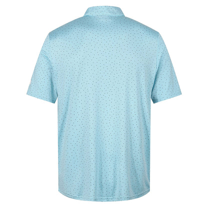 Mens Golf Polo Shirt Stretch Breathable Quick Dry Sports Casual Top | - QHA UK