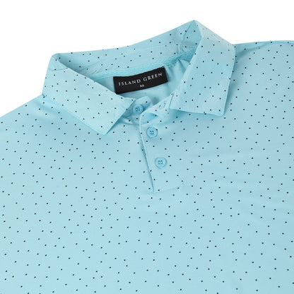 Mens Golf Polo Shirt Stretch Breathable Quick Dry Sports Casual Top | - QHA UK