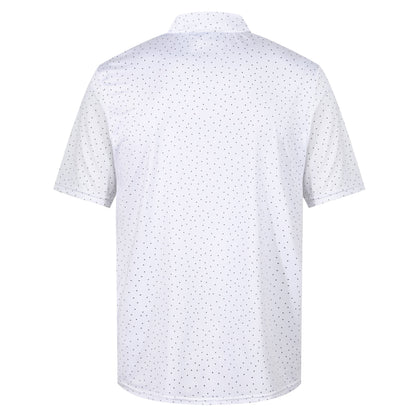 Mens Golf Polo Shirt Stretch Breathable Quick Dry Sports Casual Top | - QHA UK