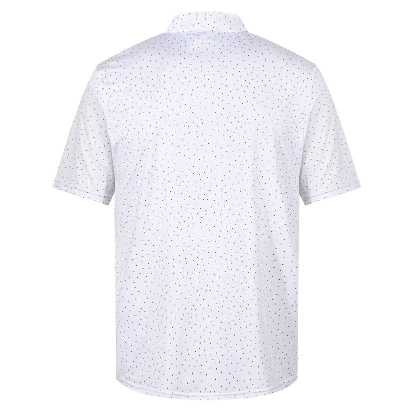 Mens Golf Polo Shirt Stretch Breathable Quick Dry Sports Casual Top | - QHA UK
